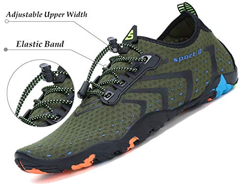 Detalle de SAGUARO Water Shoes for All‑Terrain Water Activities (Green, UK Gr.45 EU/10.5 UK)