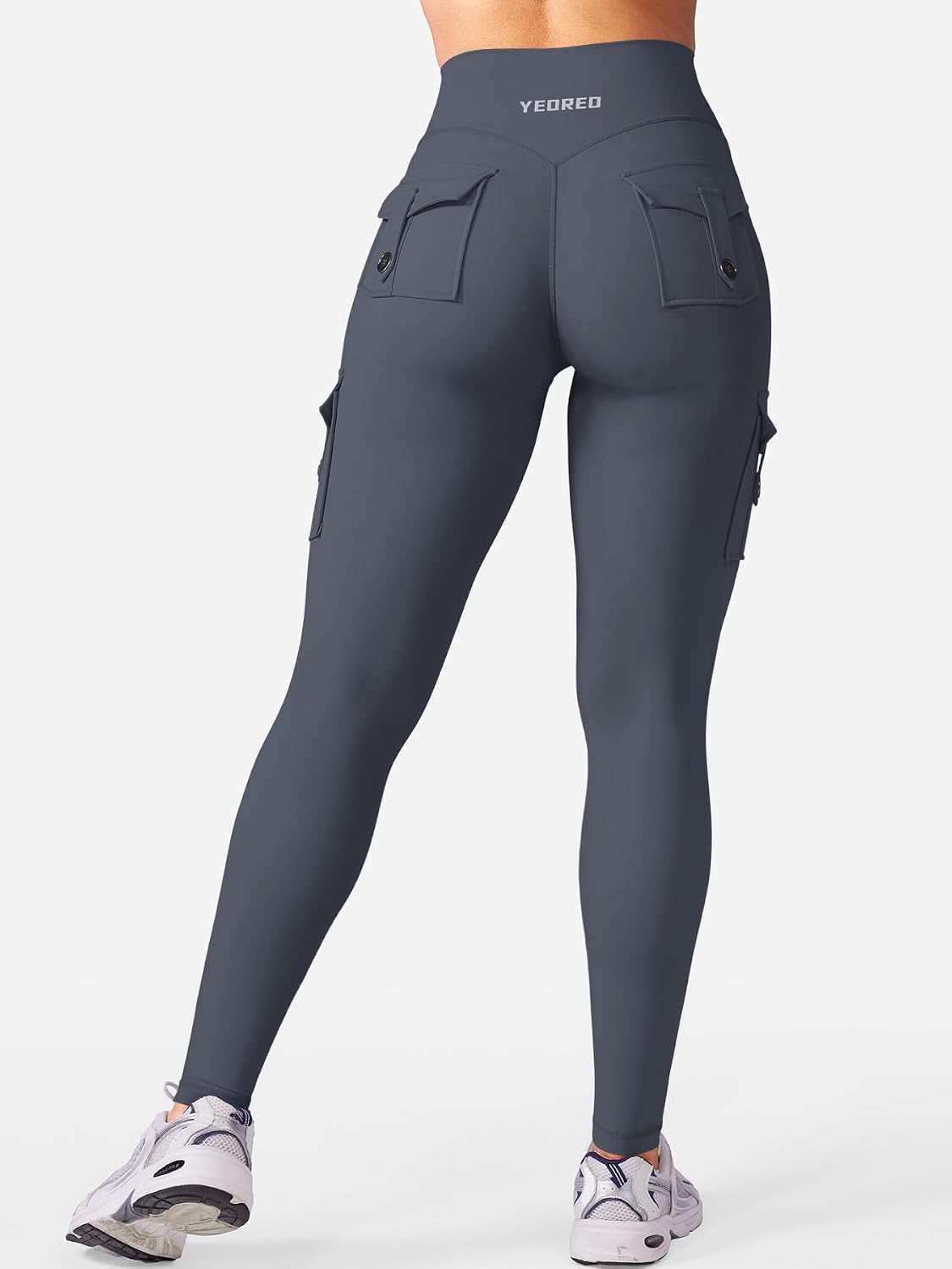 Detalle 1 de YEOREO CoreFlex Women's Cargo Leggings, Hidden Scrunch, Butt-Lifting, 25"/28