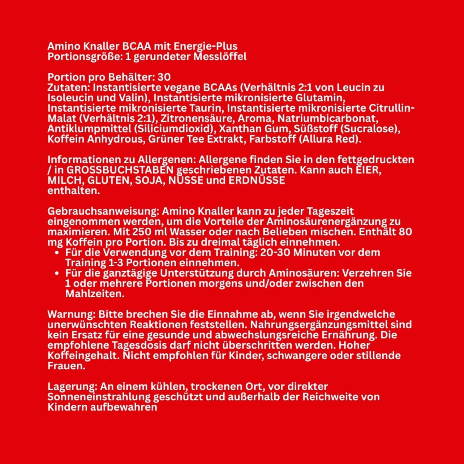 Thumbnail 1 de Warrior Amino Blast BCAA 270 g (30 Portionen) – zuckerfreier Energy-Drink mit BCAA, Glutamin & Taurin (Erdbeere-Kiwi)