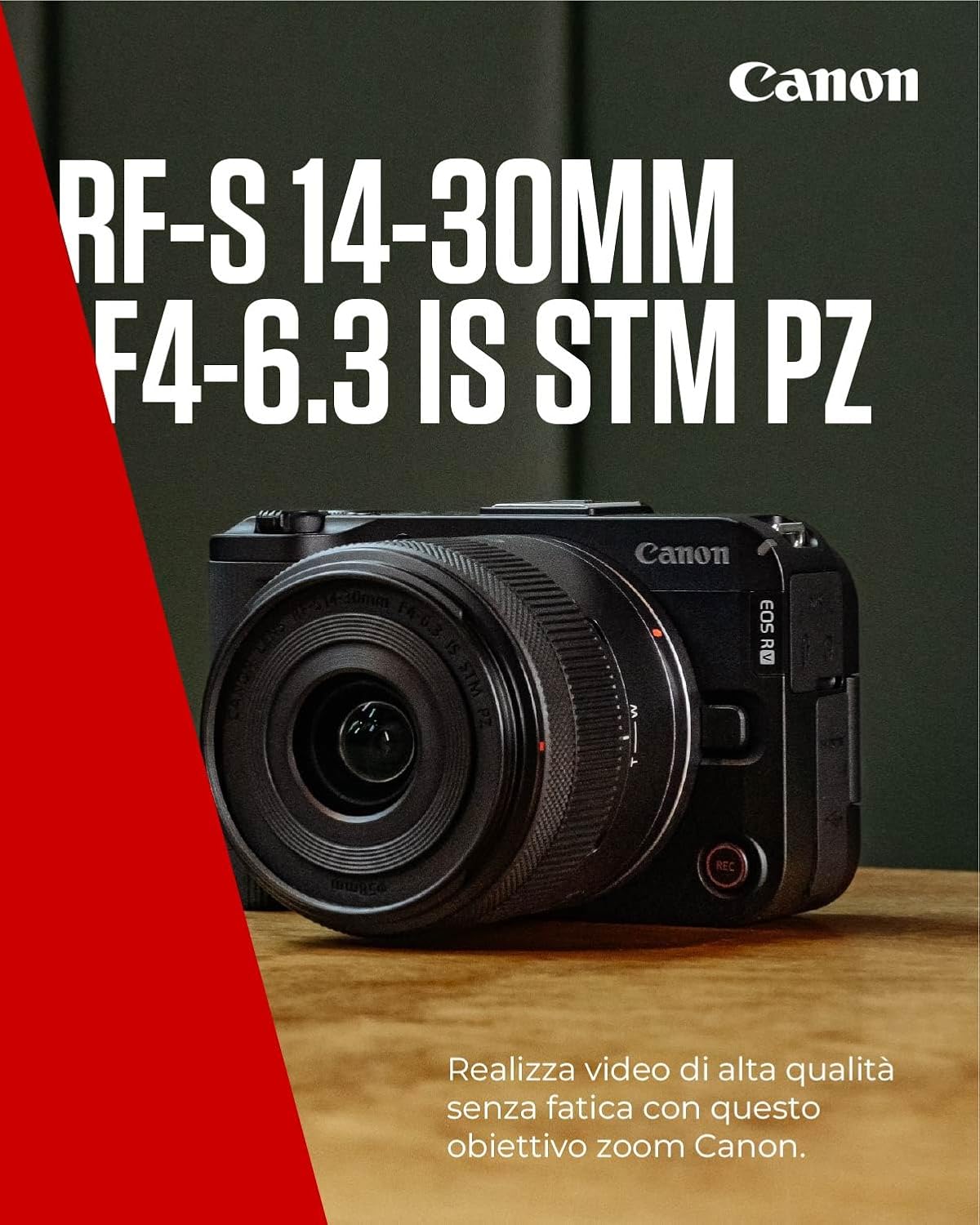 Thumbnail 1 de Canon RF-S 14-30mm F4-6.3 IS STM PZ: zoom ultra-grandangolare compatto ideale per vlogging