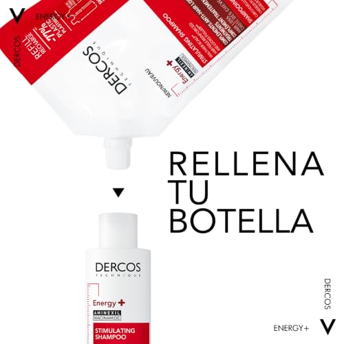 Detalle de Vichy Dercos Energy+ Champú estimulante anti-caída con Aminexil – 500 ml (envase sostenible)