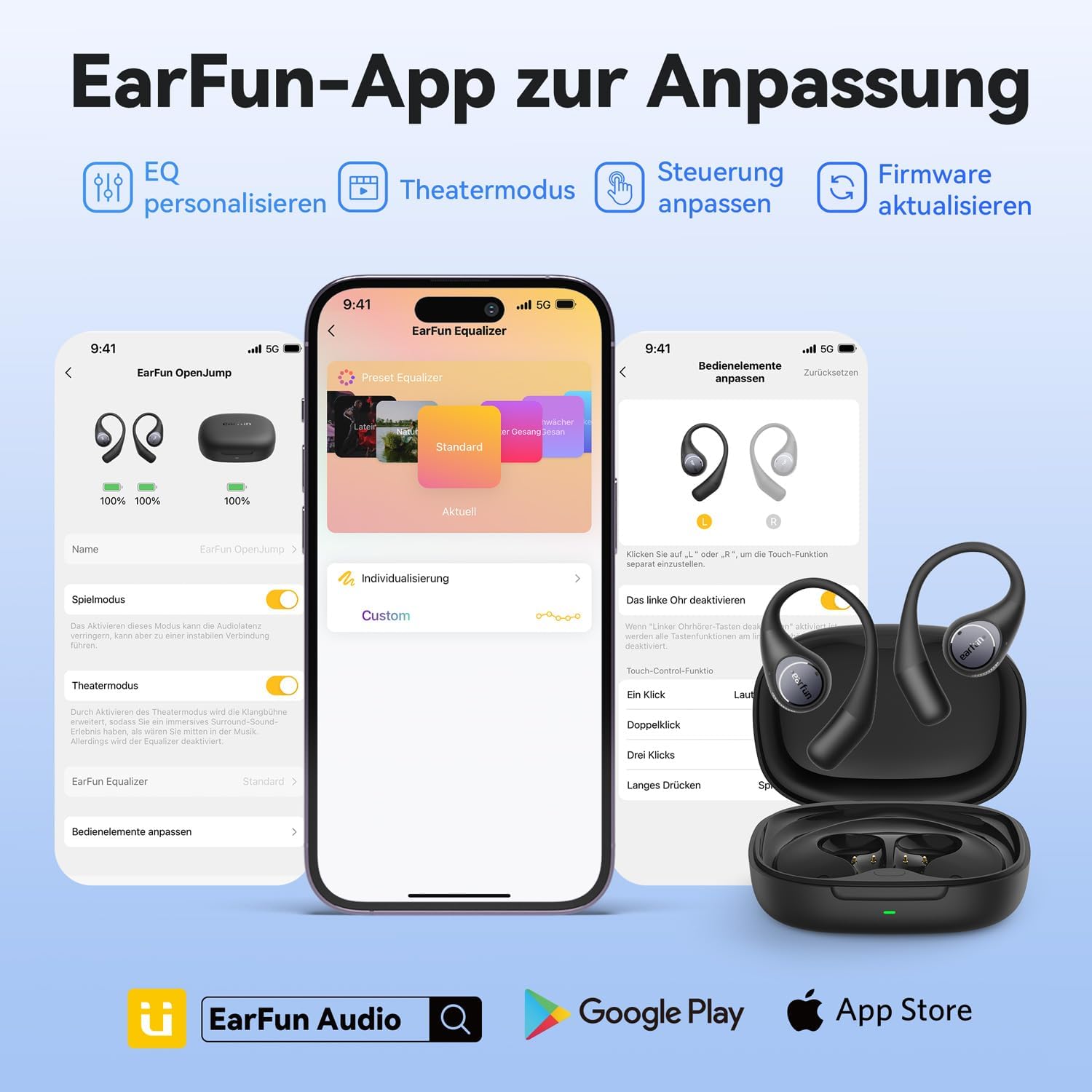 Thumbnail 5 de EarFun OpenJump Open‑Ear Kopfhörer 42 Std