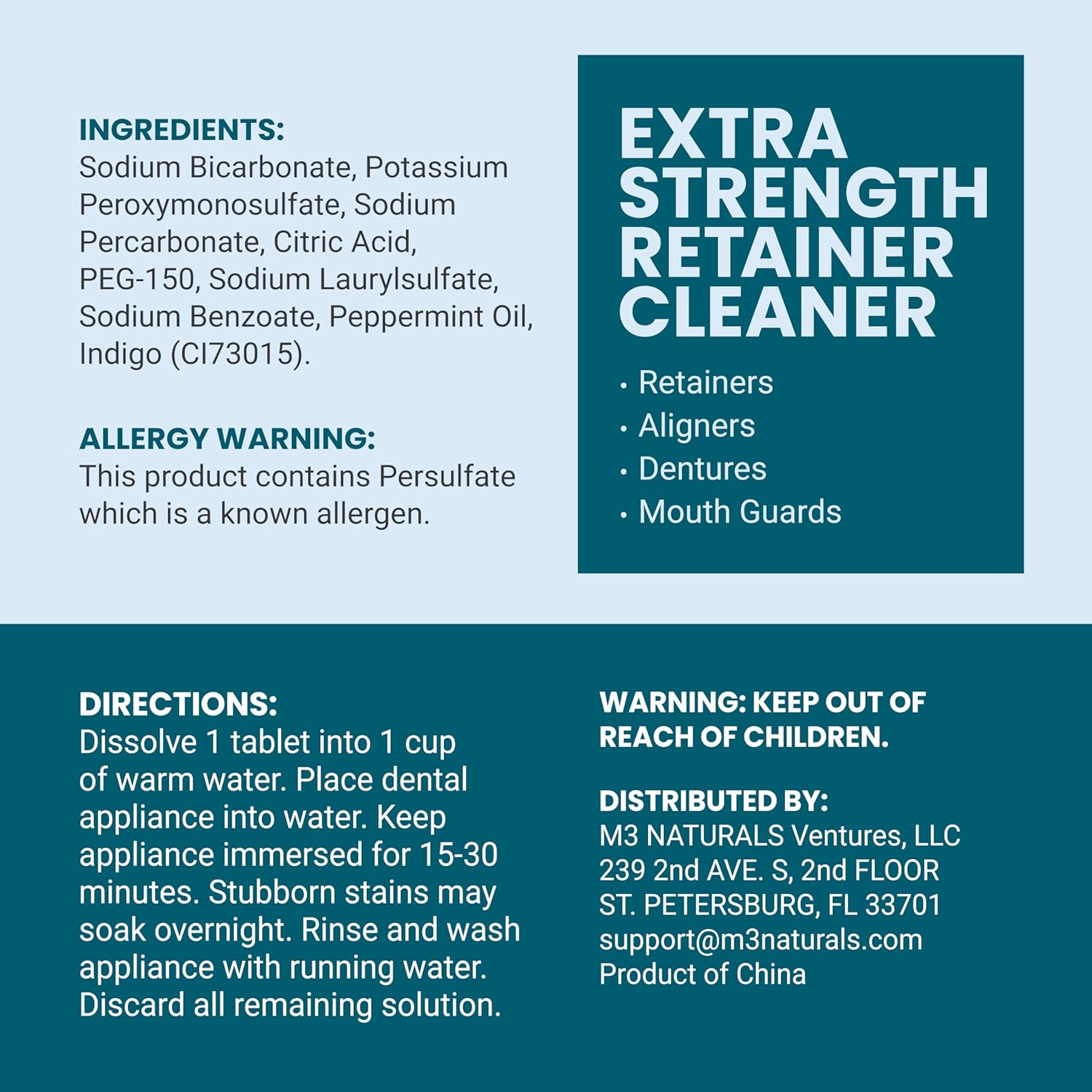 Thumbnail 1 de M3 Extra Strength Cleaning Tablets for Dental Appliances