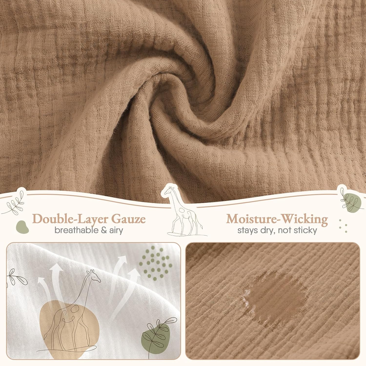 Detalle de BabyBond Muslin Crib Sheets