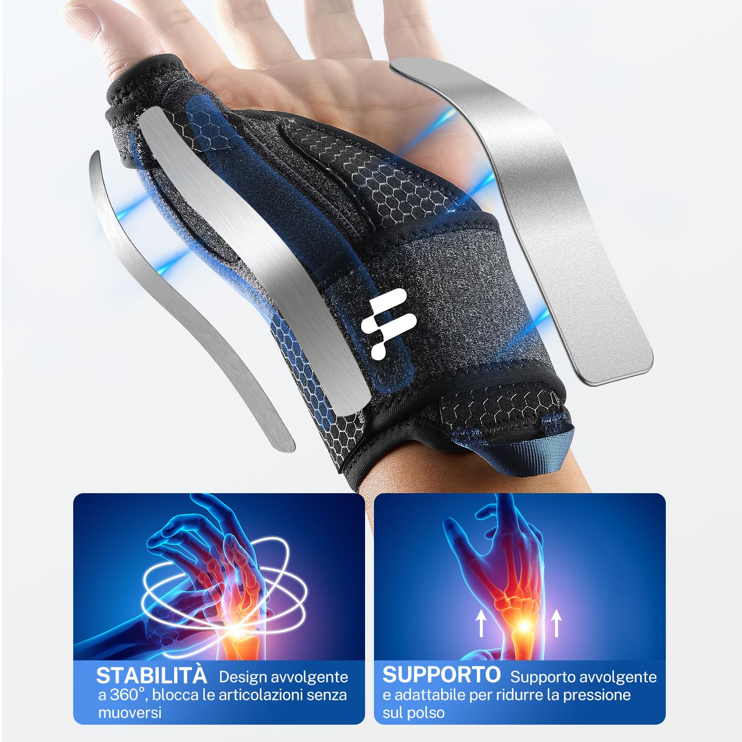 Thumbnail 2 de Fitomo Tutore Pollice 2 in 1: supporto ergonomico per pollice e polso