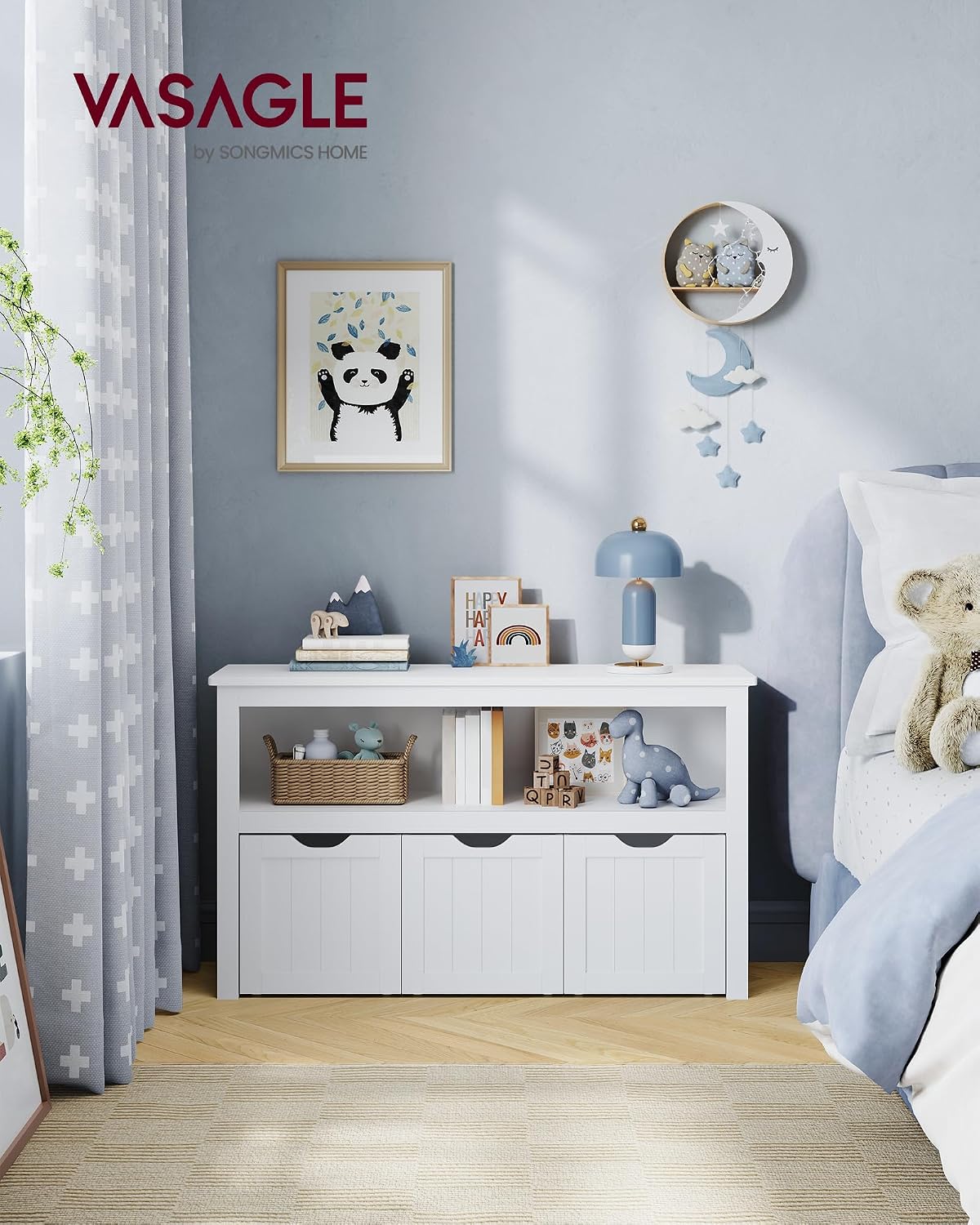 Detalle 2 de VASAGLE LHS380W01 Kinderregal 60 cm