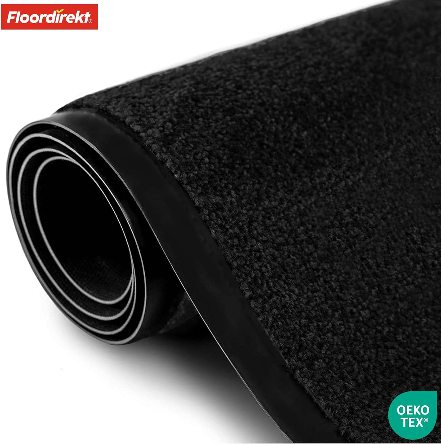 Thumbnail 3 de Floordirekt Schmutzfangmatte Rhine – waschbare Türmatte mit rutschfester Rückseite (Schwarz, 200 x 300 cm)