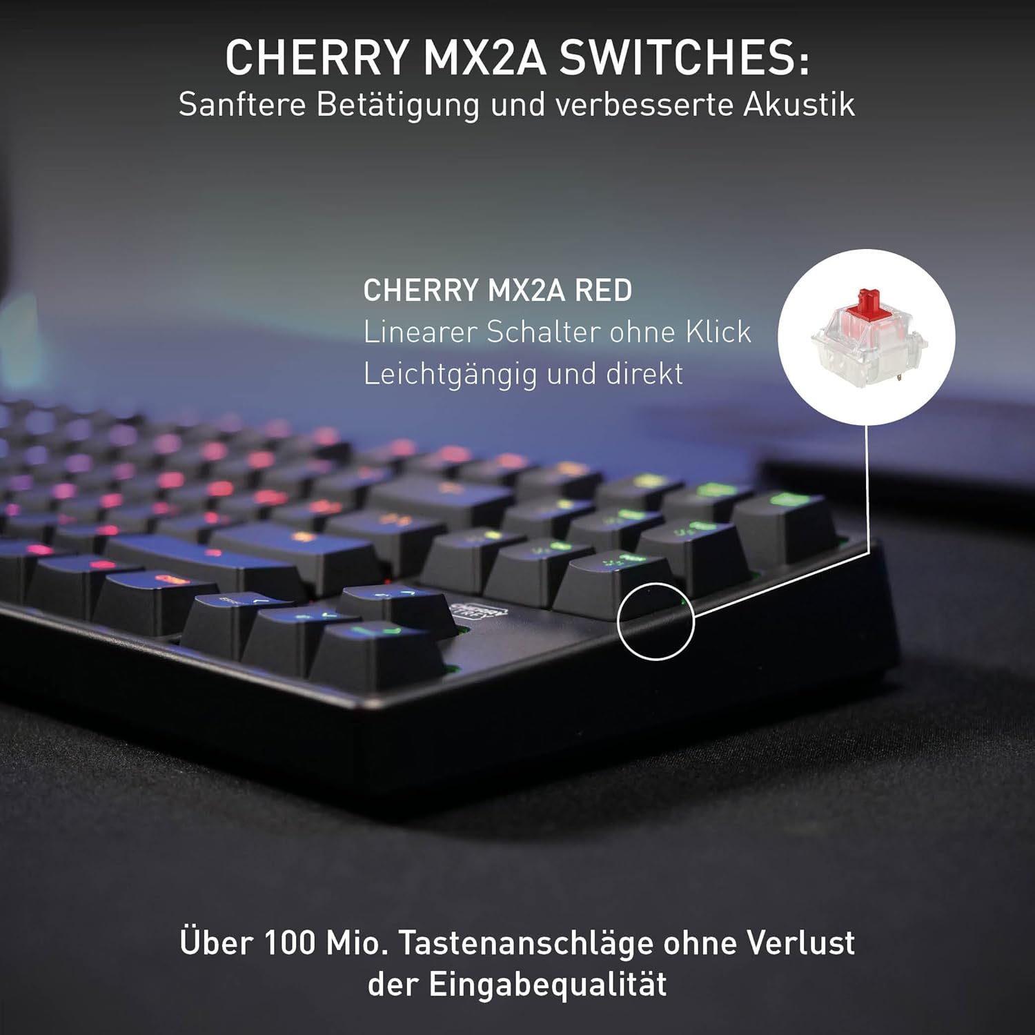 Thumbnail 2 de CHERRY XTRFY K4V2 TKL Gaming Tastatur 1000 Hz