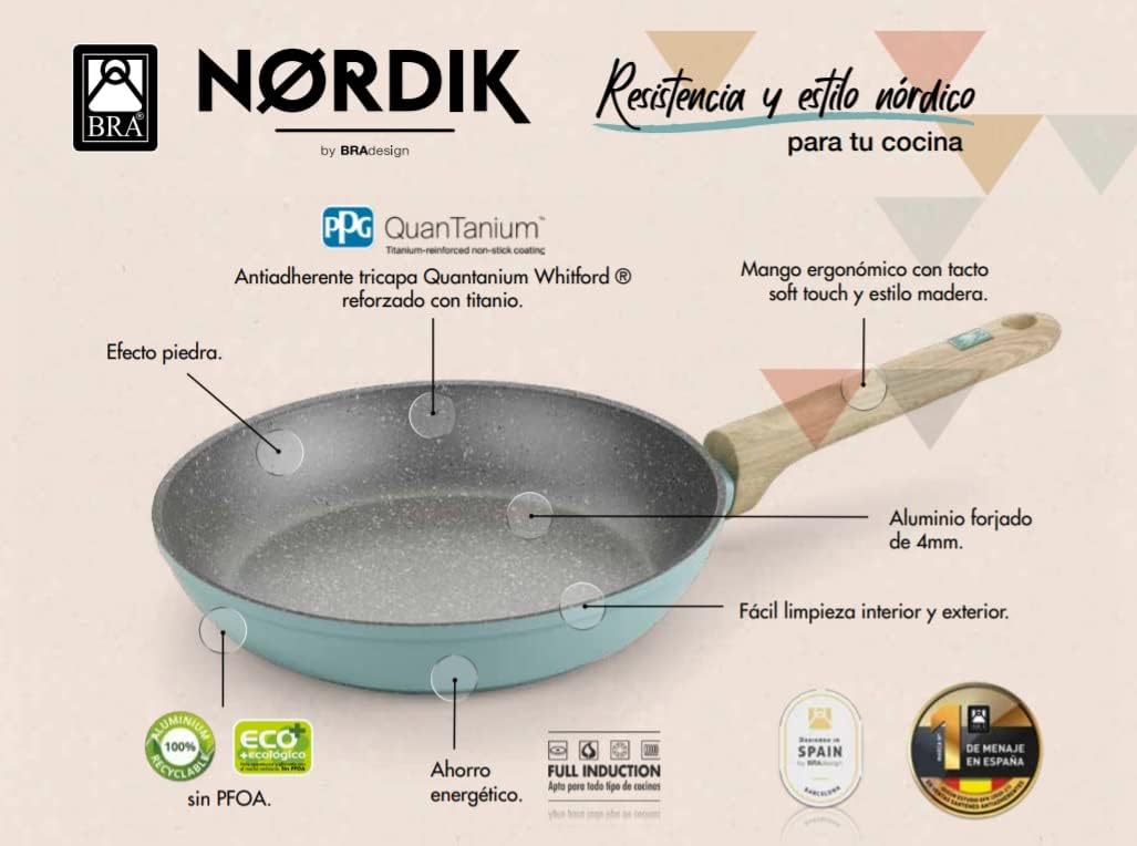 Thumbnail 8 de BRA Nordik Sartén 20 cm, antiadherente y apta para inducción