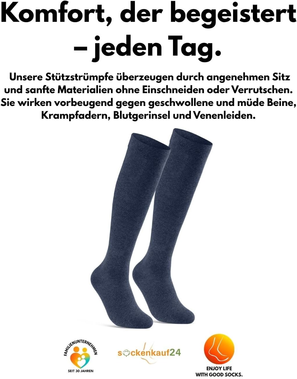 Thumbnail 6 de sockenkauf24 Stützstrümpfe Reisestrümpfe 1 Paar