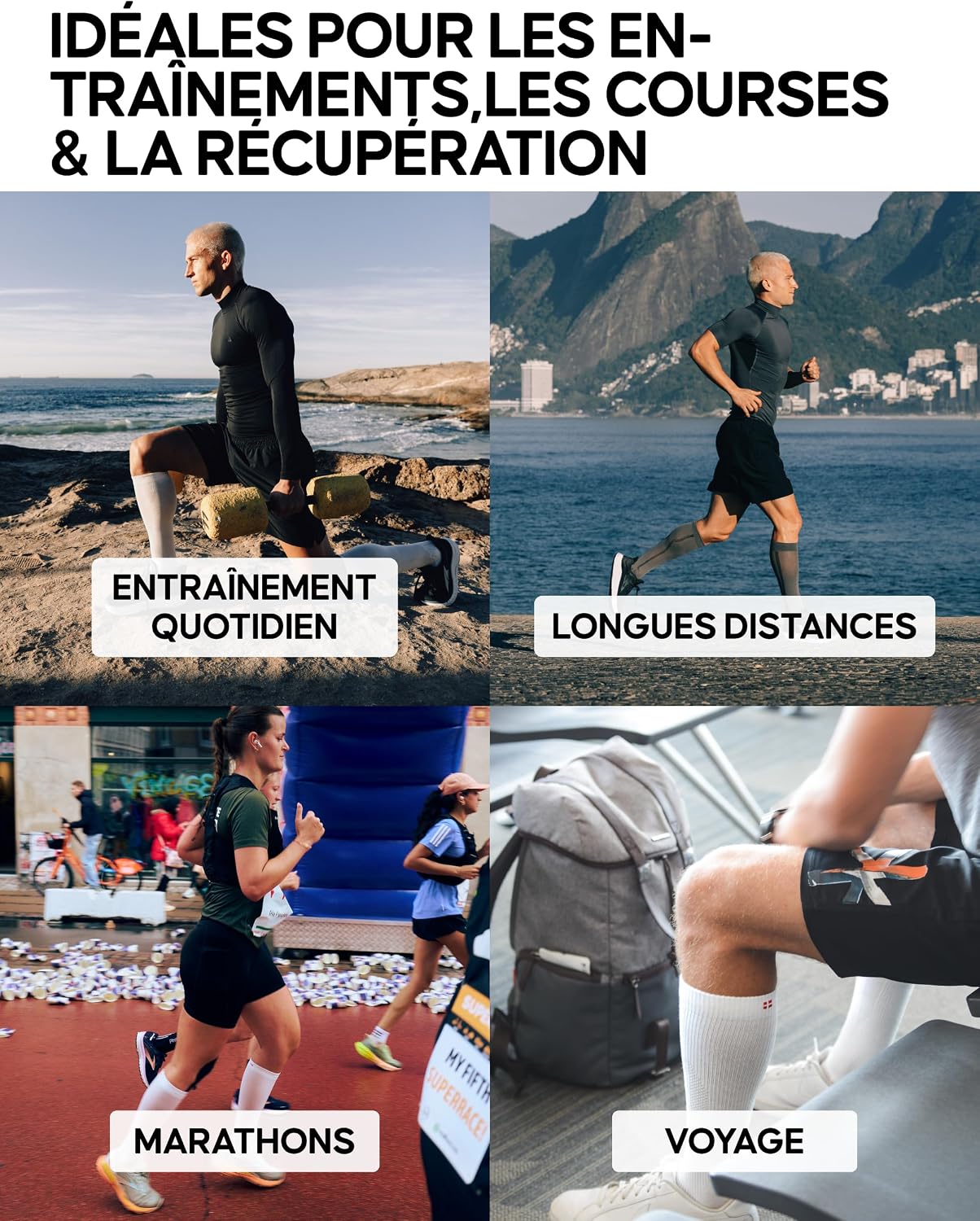 Detalle 2 de DANISH ENDURANCE chaussettes compression 21-26 mmHg