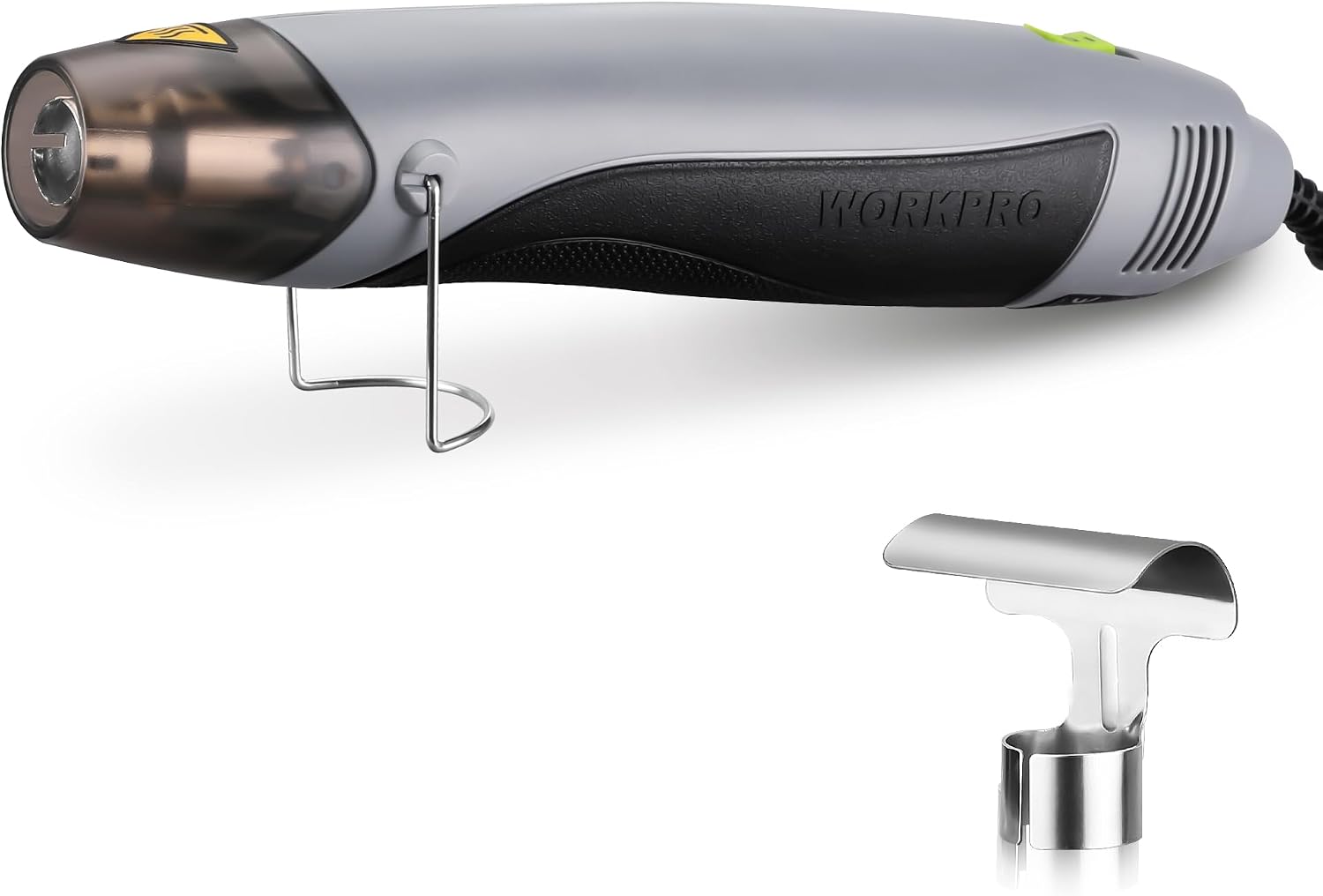 Detalle de WORKPRO W125253A mini-heteluchtpistool 400 W, 2 standen en reflectormondstuk