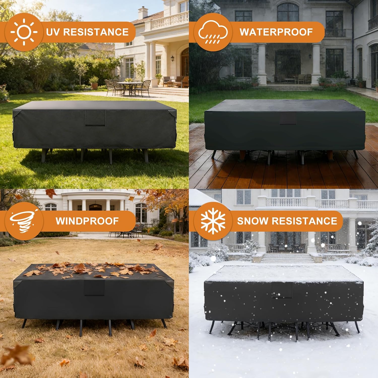 Detalle de NEWBULIG Patio Furniture Cover 600D