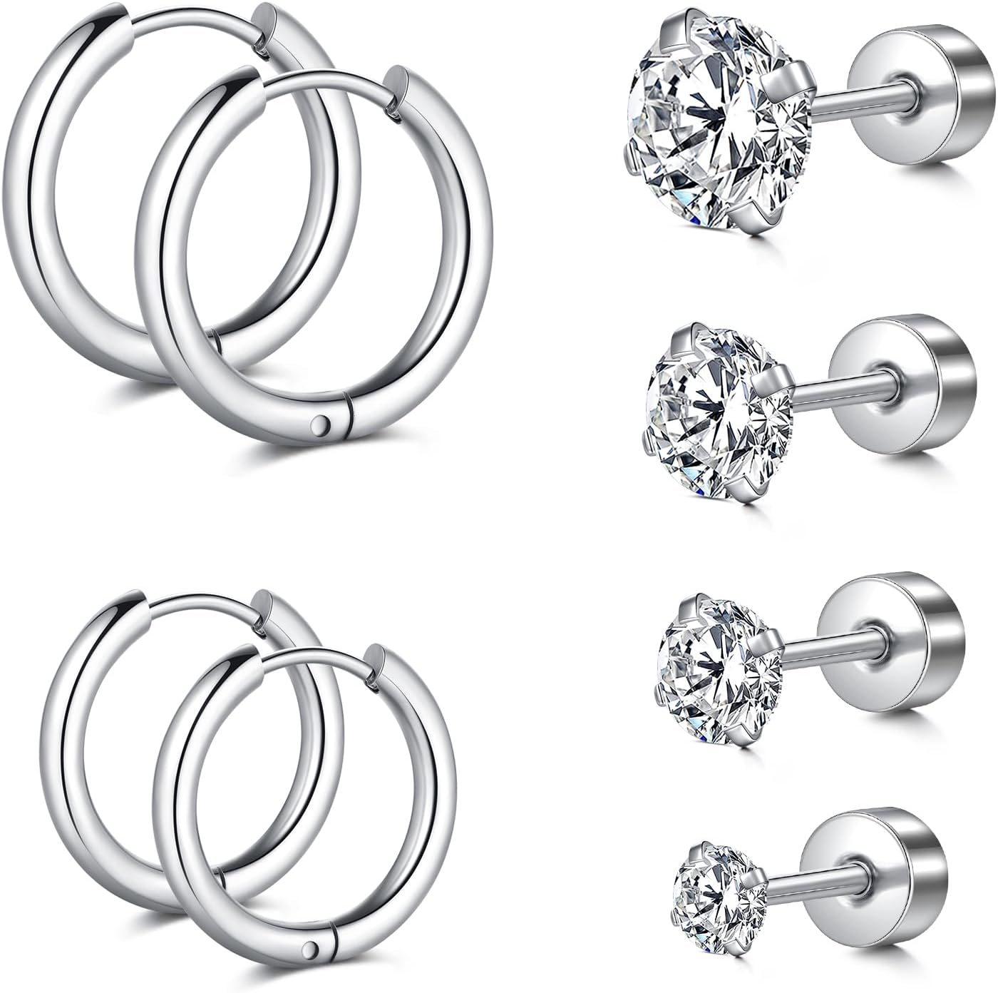 Thumbnail 4 de Longita Tragus Earrings Stud 6MM set