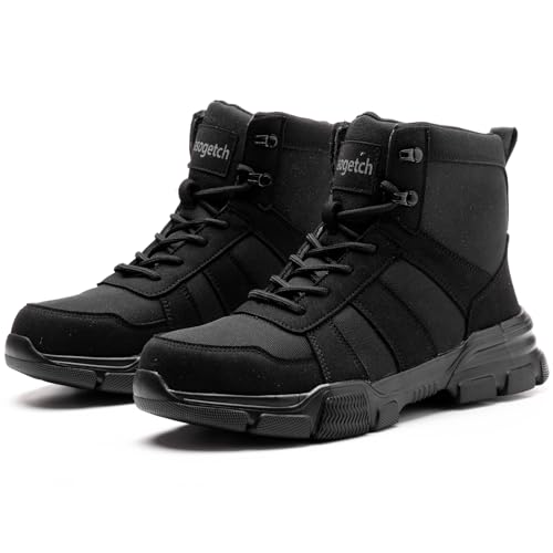 Detalle de Nasogetch Safety Boots Lightweight Steel Toe Boots – Black, 12UK