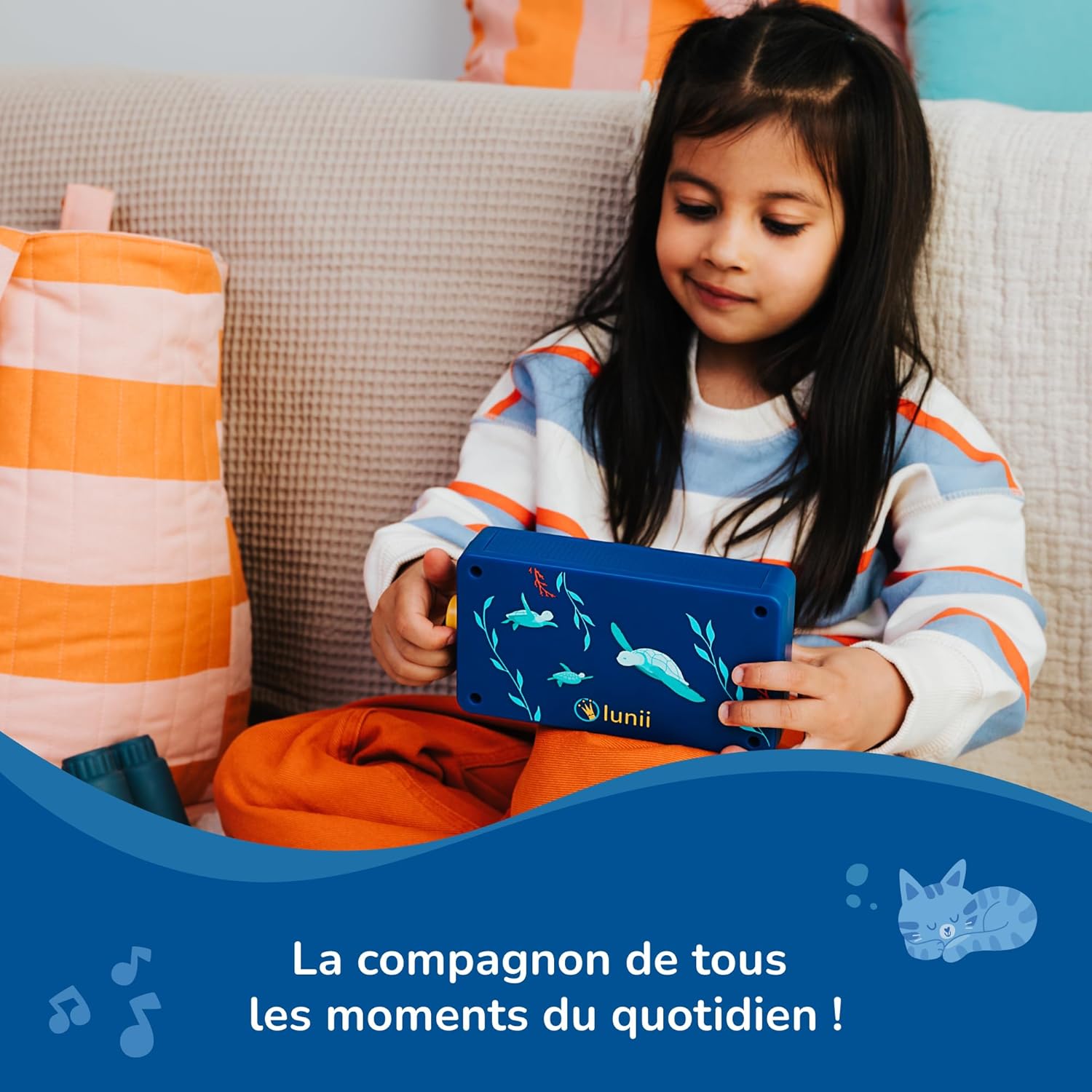 Detalle de Lunii Ma Fabrique à Histoires édition limitée Ocean – Conteuse interactive fabriquée en France