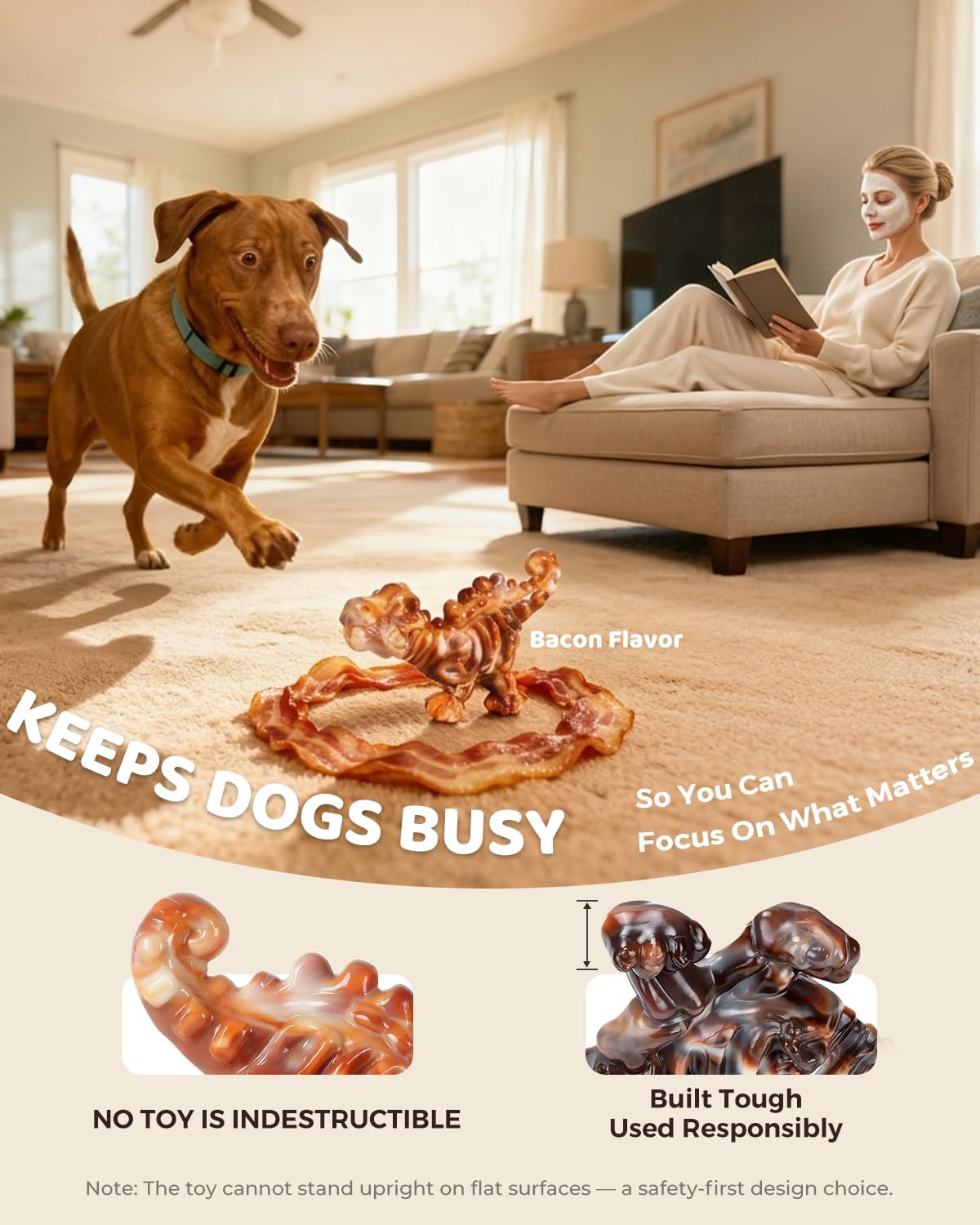 Thumbnail 6 de DinoBone Nylon Dog Chew Toys, 2-Pack