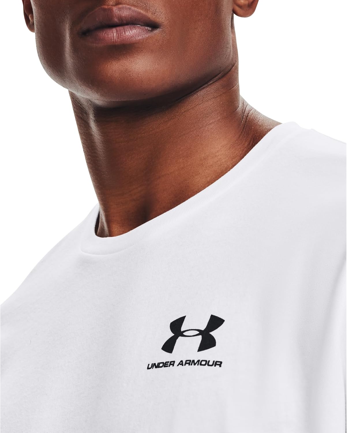 Thumbnail 3 de Under Armour UA Sportstyle LC SS Camiseta blanca de hombre (mezcla de algodón y poliéster)