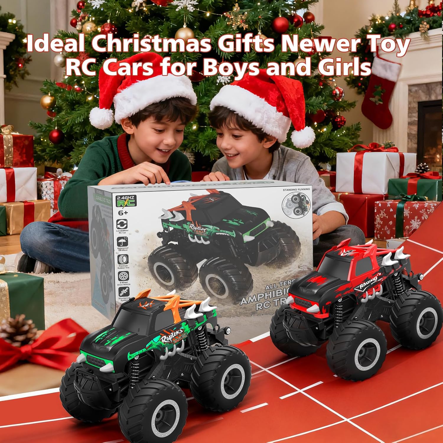Thumbnail 5 de HOMETALL Amphibious 1:16 RC Monster Truck