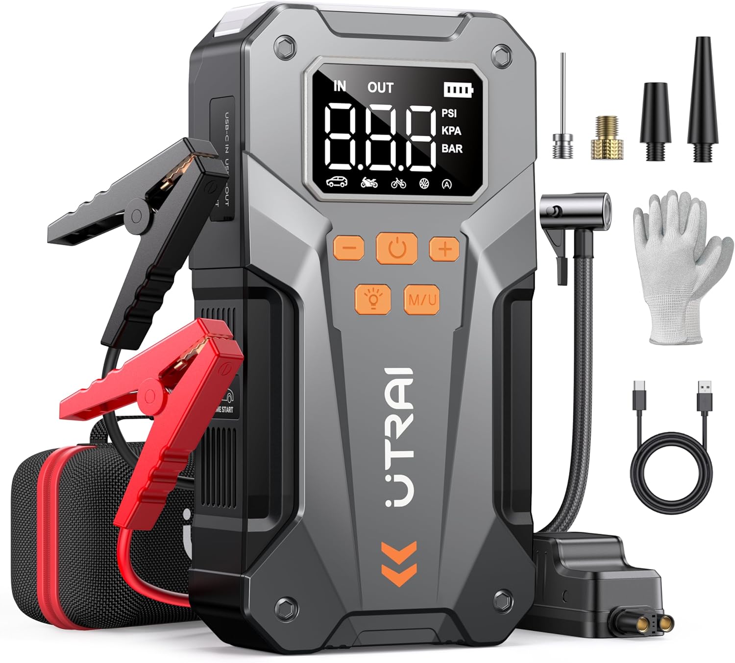 UTRAI Arrancador 6000A 12V para coche