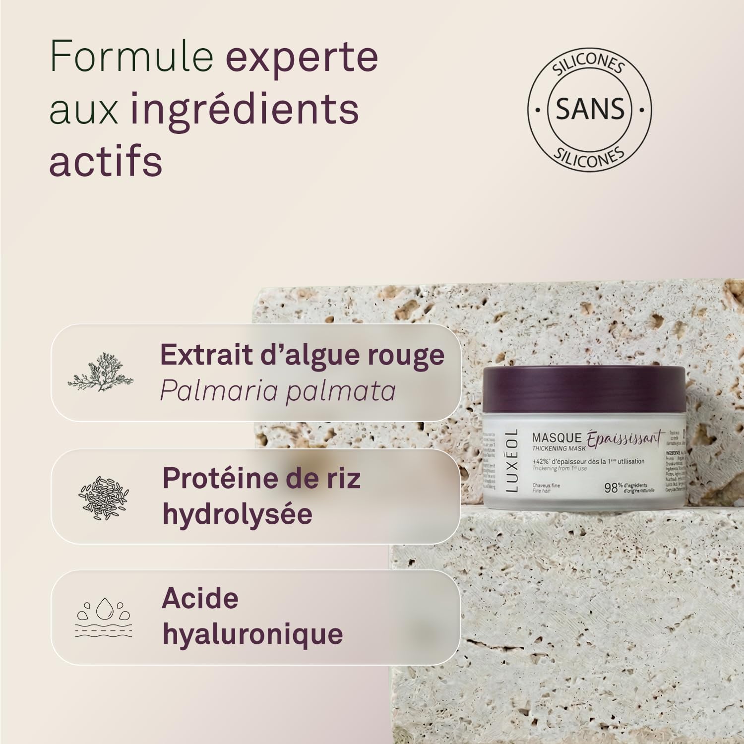 Thumbnail 4 de LUXEOL Masque Cheveux Épaississant 200 ml