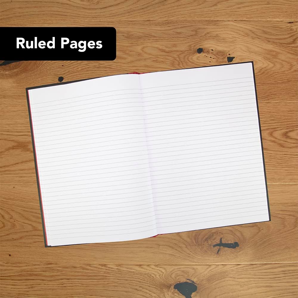Detalle 2 de Oxford Black n' Red A4 Recycled Notebook – Pack of 3 (Hardback, Lined, 192 pages)