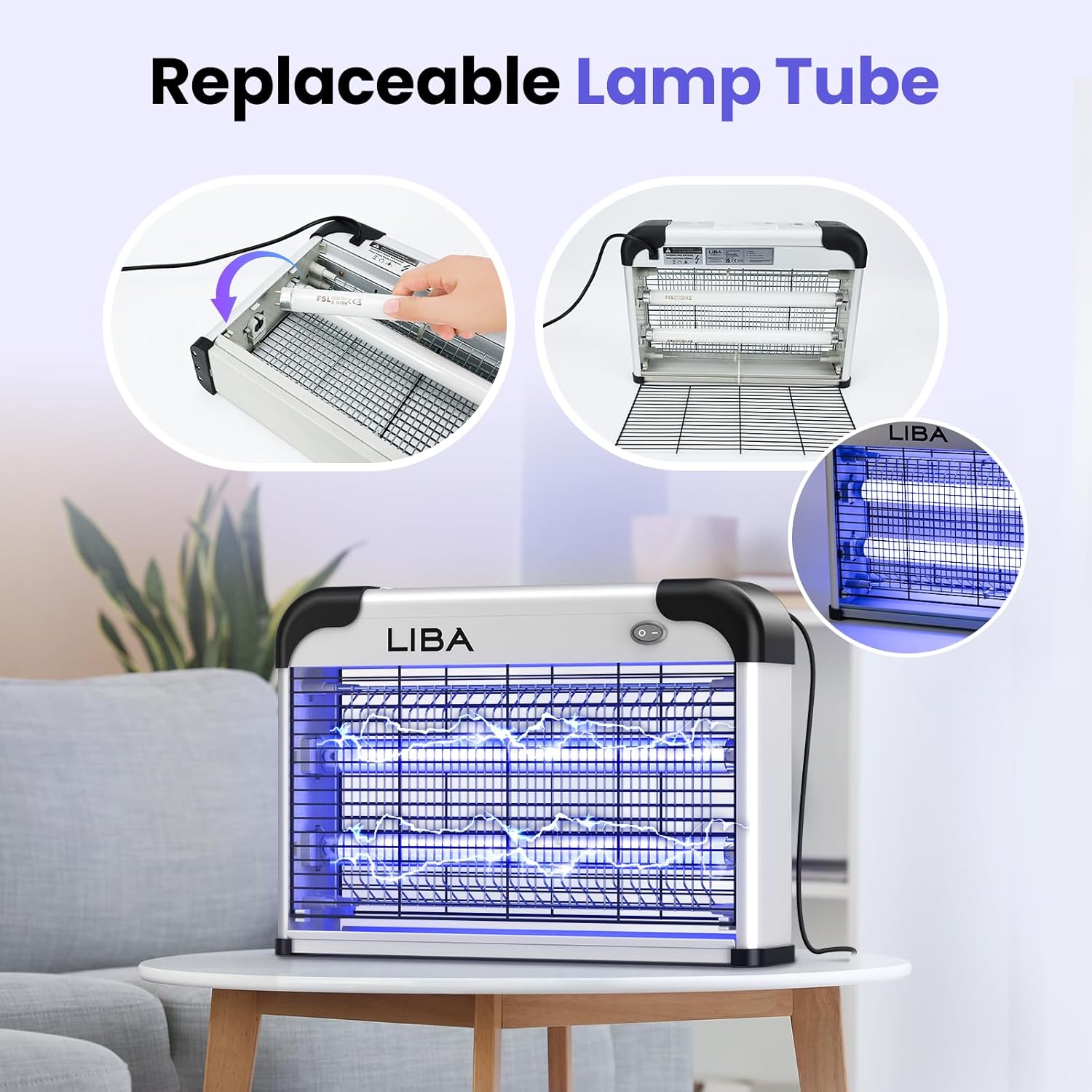 Thumbnail 4 de LiBa Electric Bug Zapper 2800V ⚡🪰