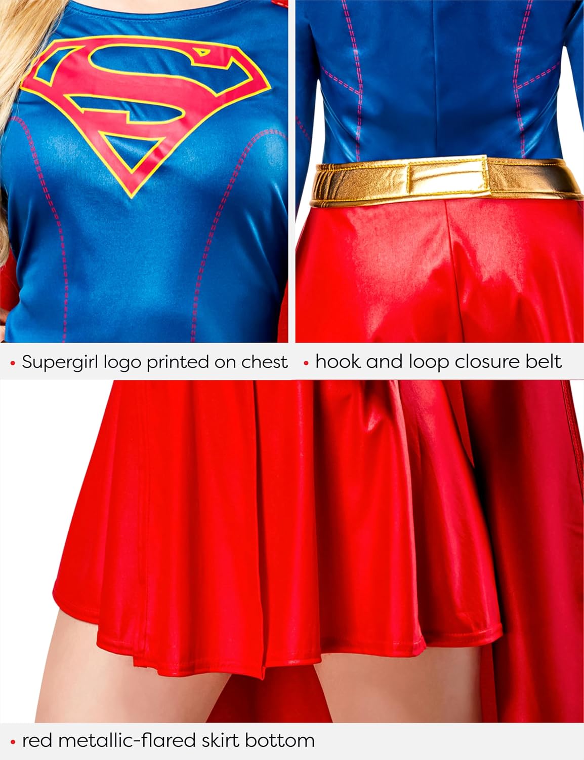 Thumbnail 5 de Rubie's Supergirl Kostüm für Erwachsene 🎭