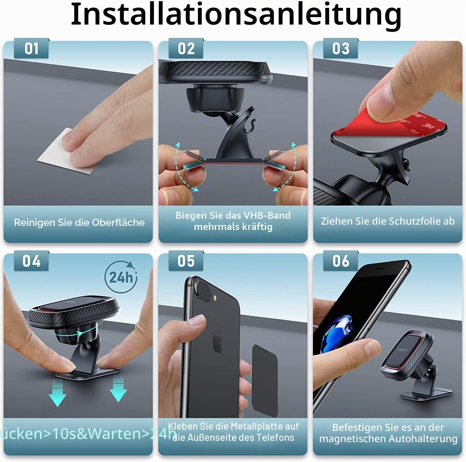 Detalle 2 de APPS2Car Handyhalterung mit 3,5–7 Zoll Magnet