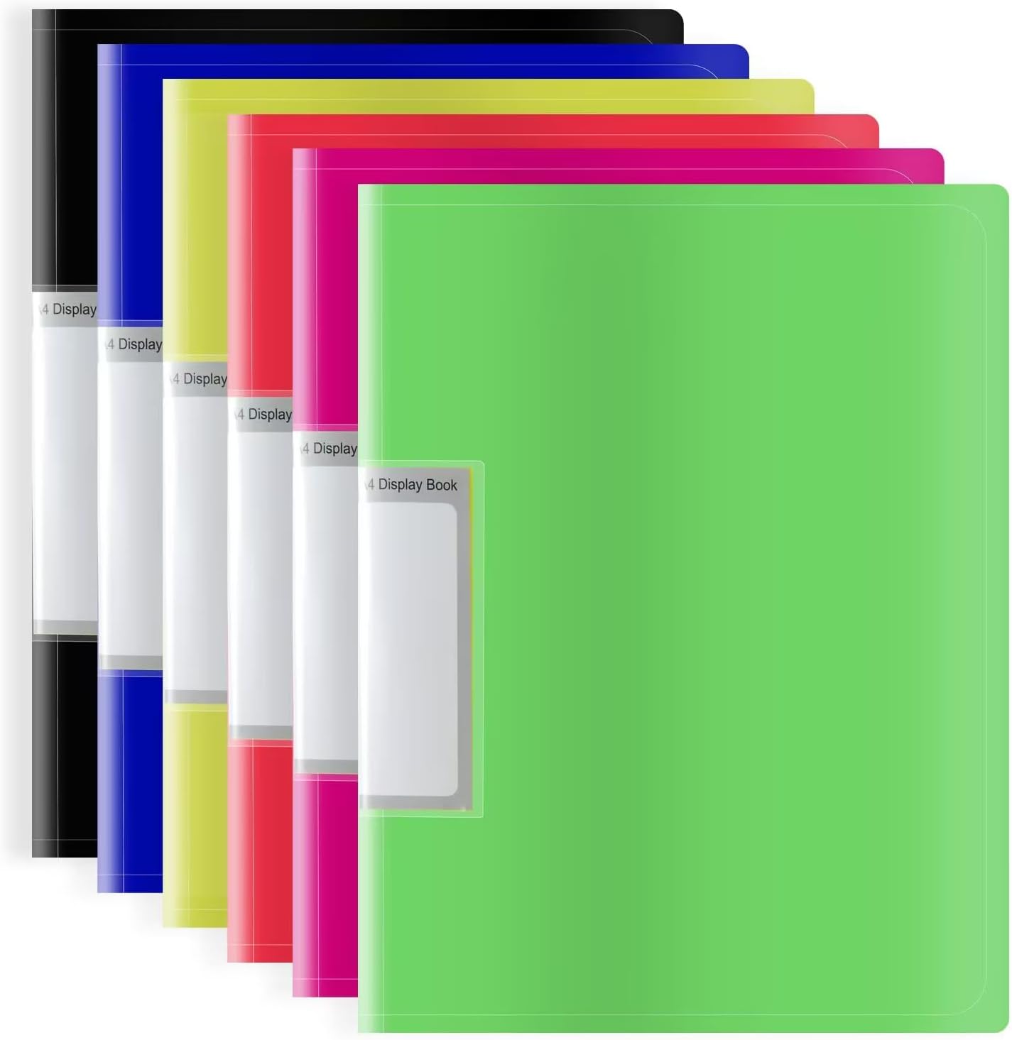 Thumbnail 6 de FOSHISY 60-Pocket A4 Binder with Plastic Sleeves (Black, 60 Pockets, 6 Pack)