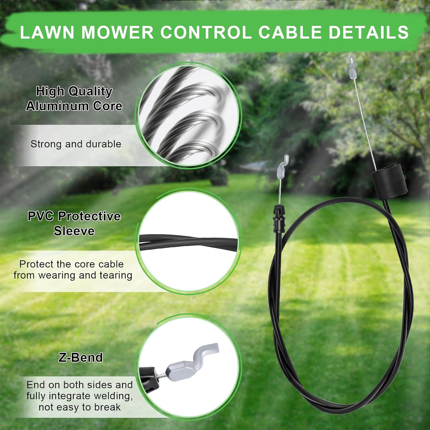 Detalle 2 de 183281/532183281 Engine Zone Control Cable with Z-Bends, 53-1/2-Inch Cable