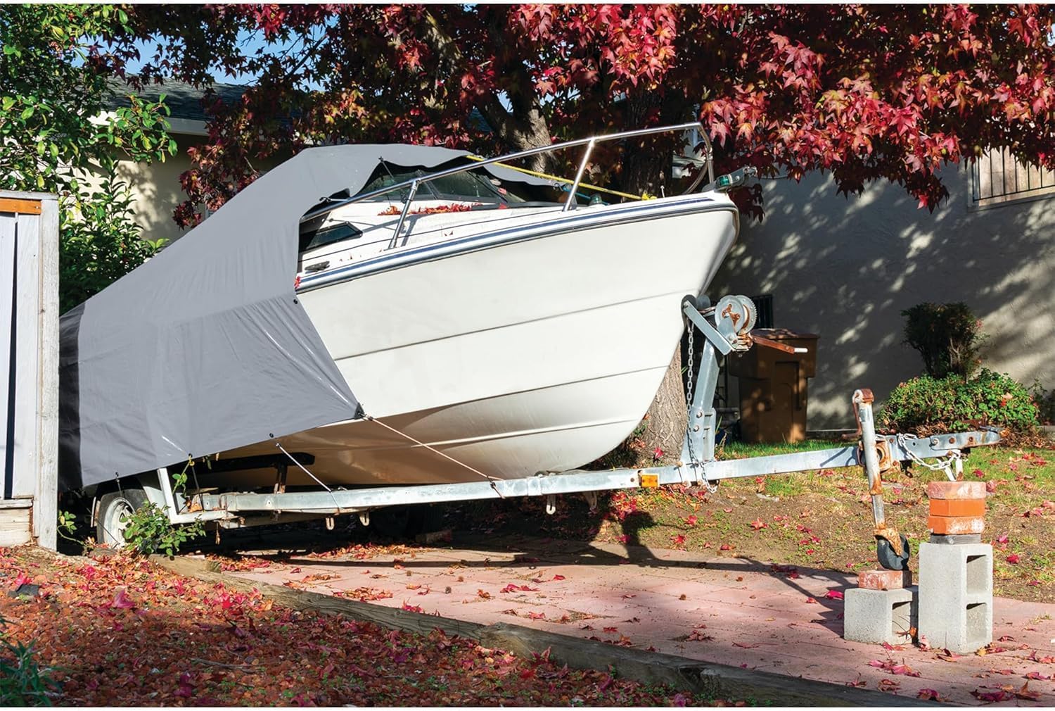 Thumbnail 3 de Abio Abdeckplane 4x4 m grau, 110 g/m² – wasserdichte Tarp mit Ösen