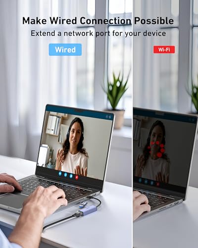 Detalle 2 de BENFEI Adaptador USB 3.0 a Ethernet 1000 Mbps 📡