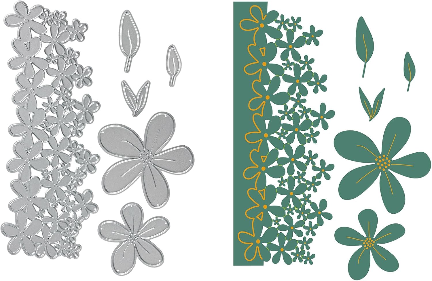 Detalle 2 de Vaessen Creative Matrices de Découpe et de Gaufrage - Bloom (Fleurs) – 6 dies