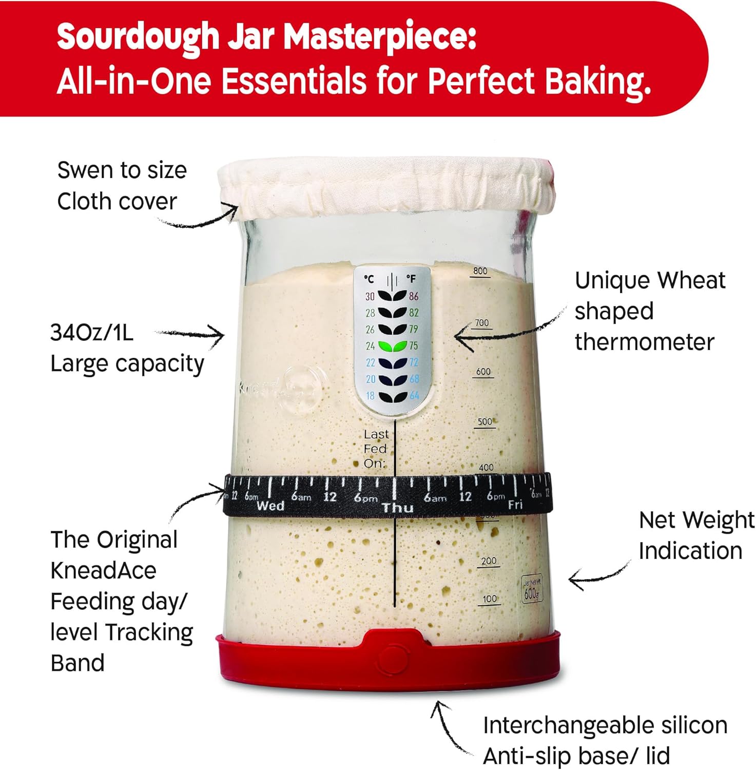 Detalle 2 de KNEADACE Pro KA06 34 oz Starter Kit
