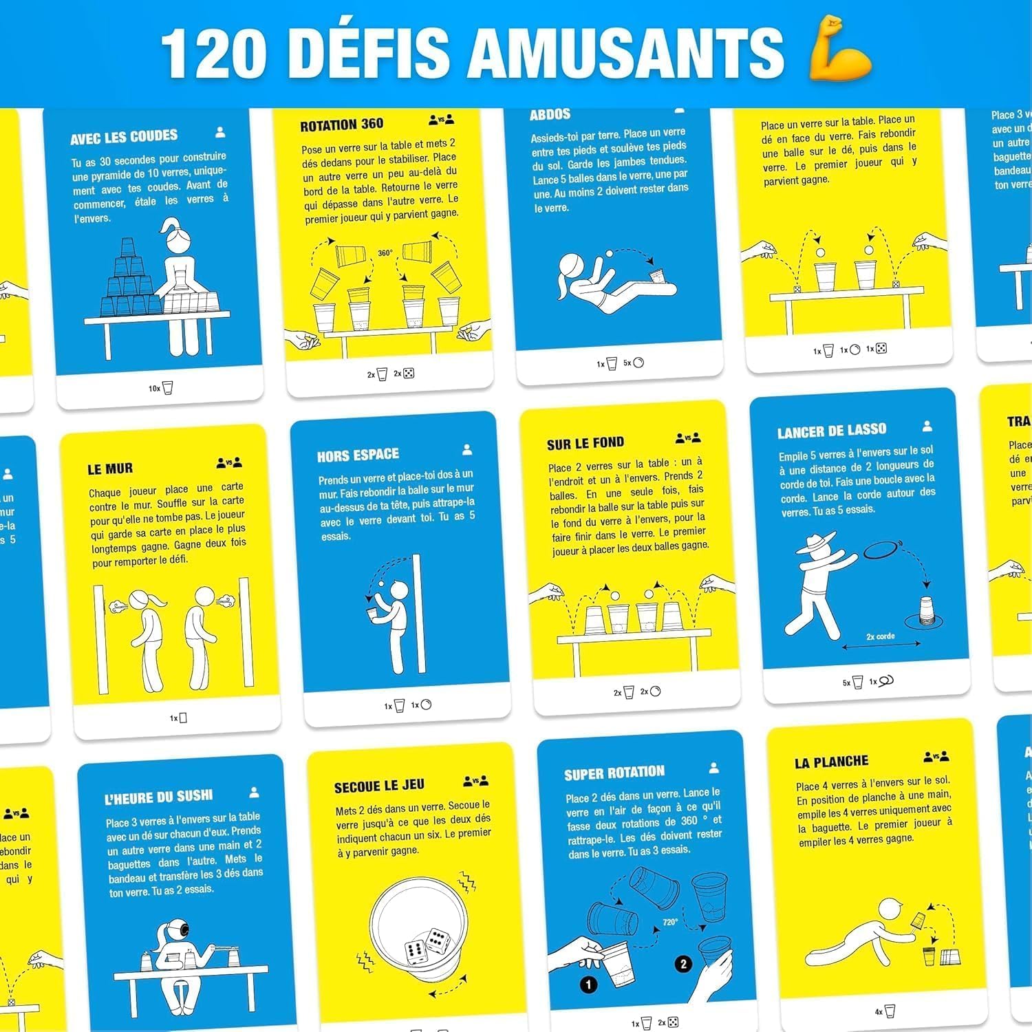 Detalle de Super Skills – Jeu de société adulte, ado et enfant (dès 8 ans) : 120 défis en version française