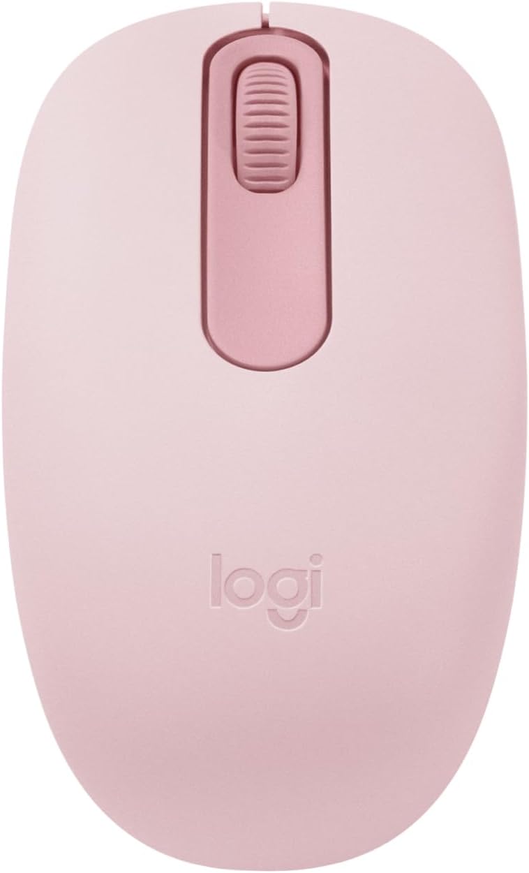 Detalle de Logitech M196 Compact Bluetooth Mouse, Rose, Ambidextrous Design