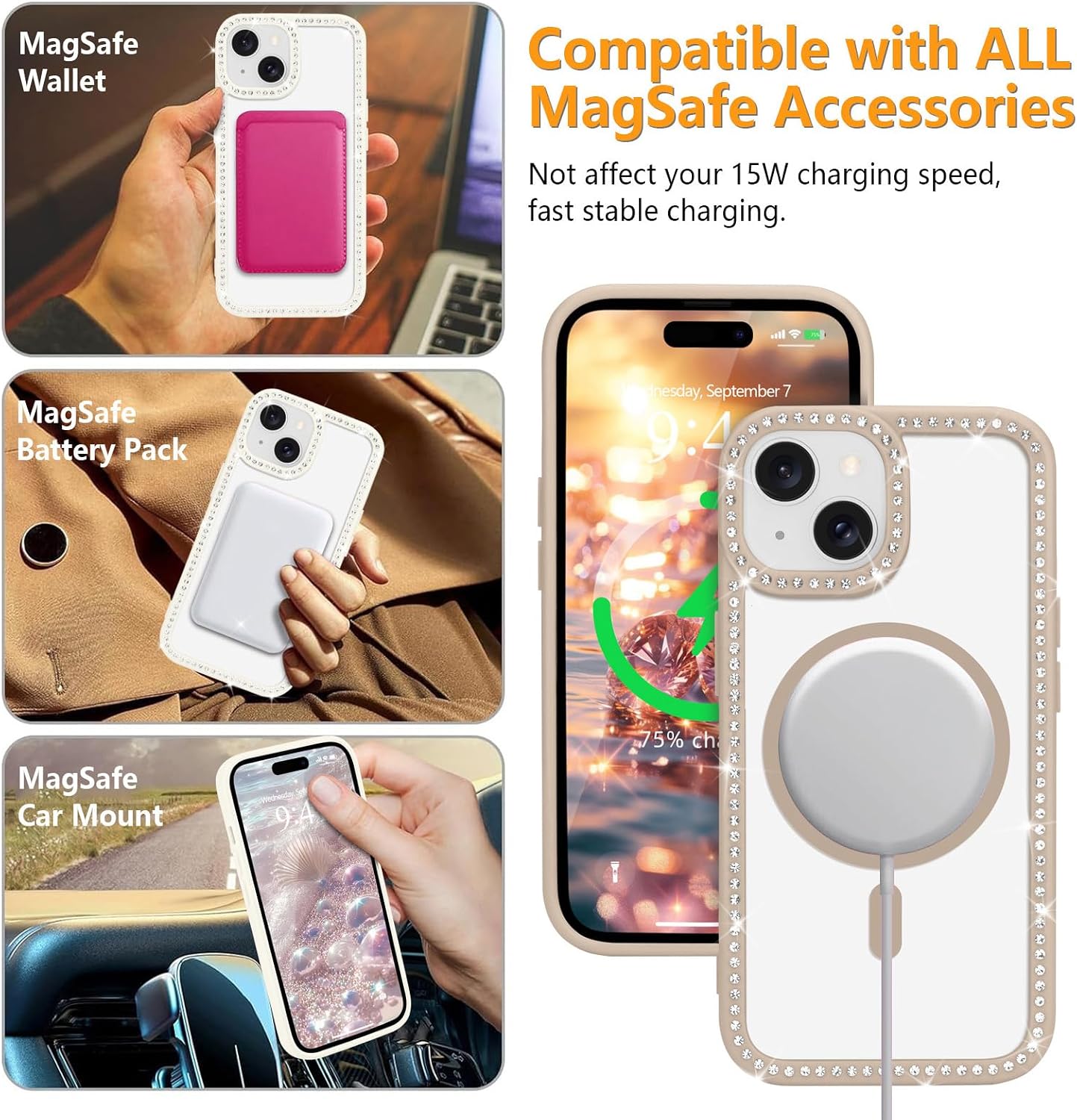 Detalle de LCHULLE Magnetic iPhone 15 Case