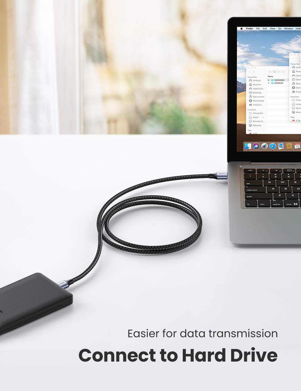 Thumbnail 4 de UGREEN 80789 USB 3.0 A-to-A Cable, 0.5 m Braided, 5Gbps