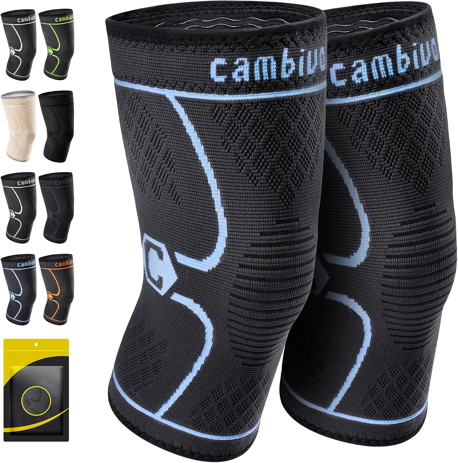 Thumbnail 6 de CAMBIVO Knee Sleeve 2-Pack