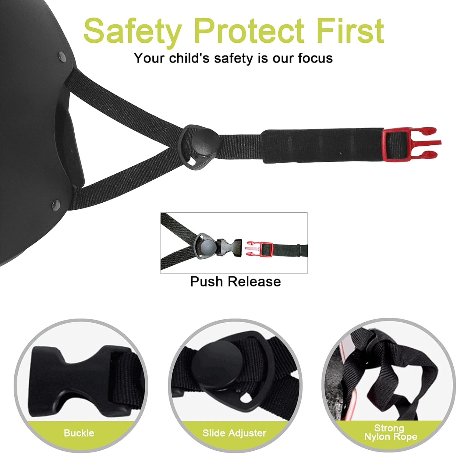 Thumbnail 3 de BURSUN Kids Bike Helmet for Multi-Sports, Adjustable Toddler Helmet (3-8 years, 48cm-54cm) with Ventilation