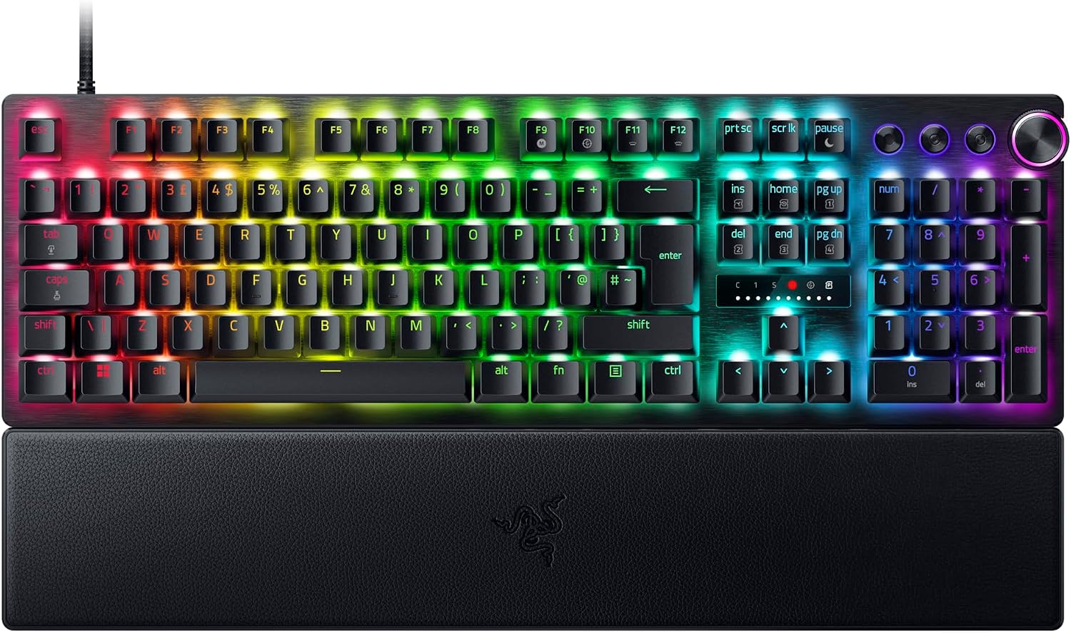 Detalle de Razer Huntsman V3 Pro Analog Optical Esports Keyboard (Gen-2) UK Layout, Black
