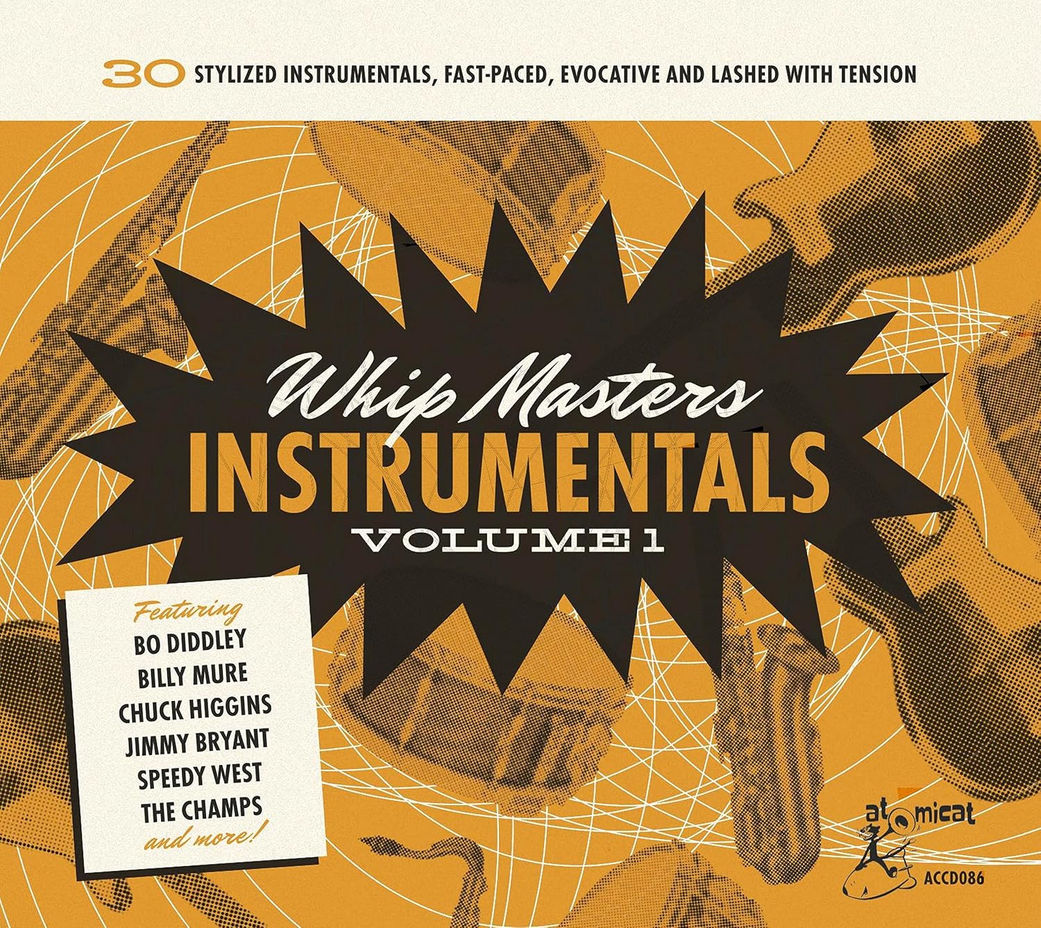 Detalle de Whip Masters Instrumental 1 Audio CD: Rock ’n’ Roll, Rockabilly and Surf