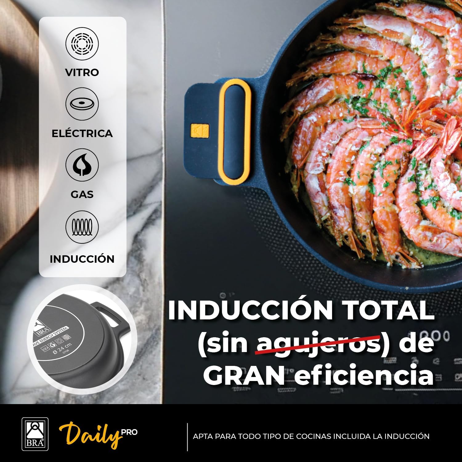 Thumbnail 4 de BRA Daily Pro Juego de 9 Piezas de Aluminio Fundido