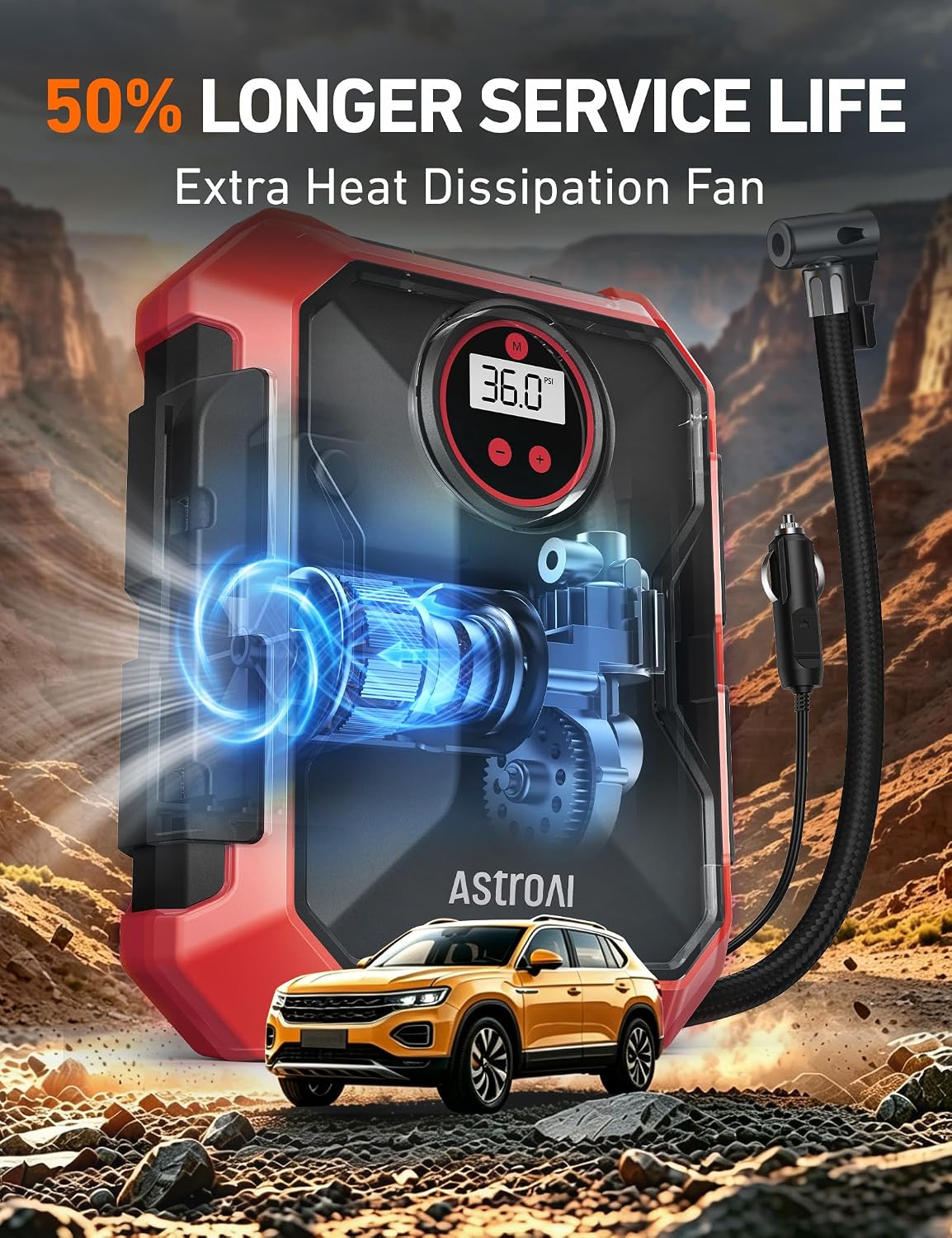 Thumbnail 4 de AstroAI Portable Air Compressor 100PSI