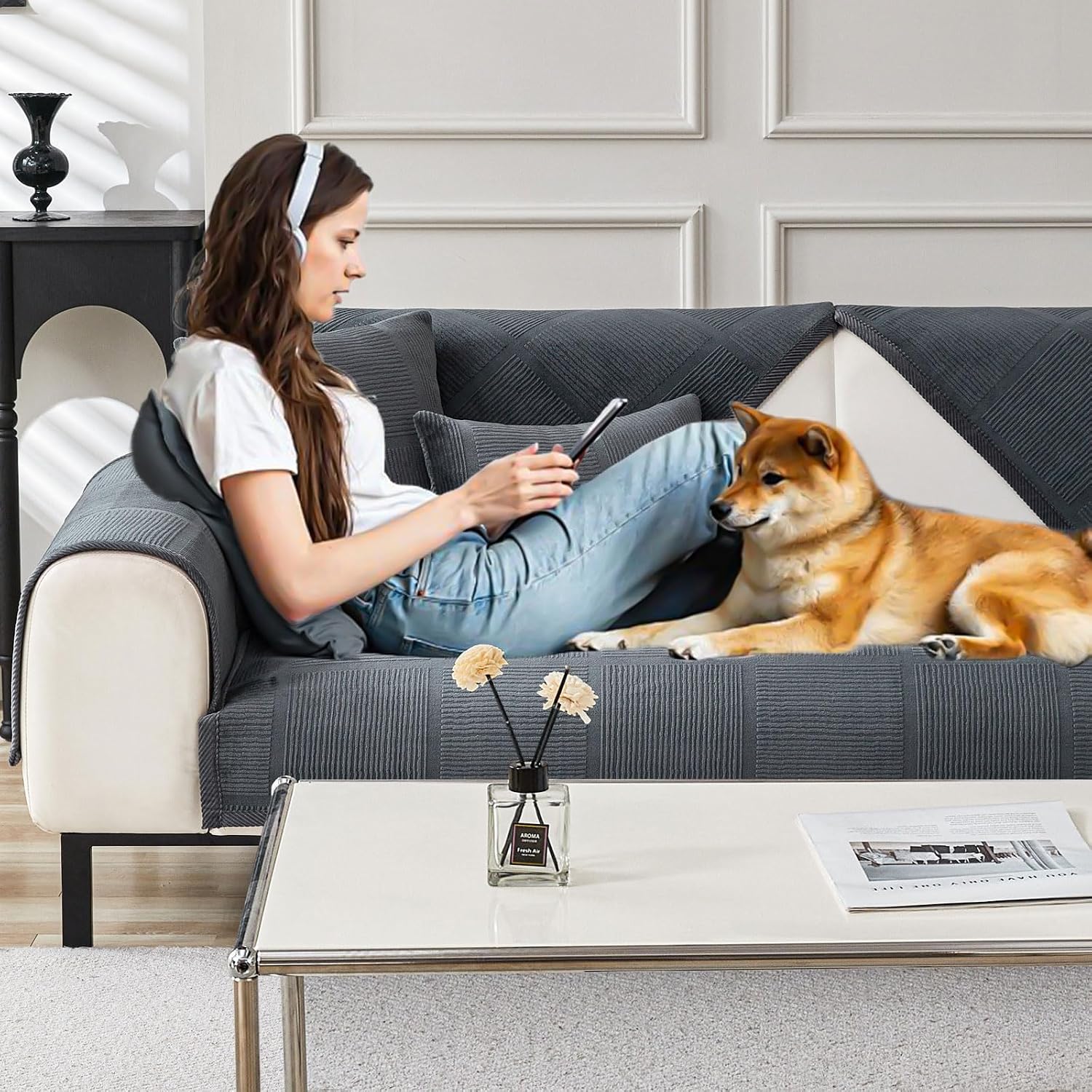 Detalle 2 de BXAEYIPOR Sofa Ăberzug đ