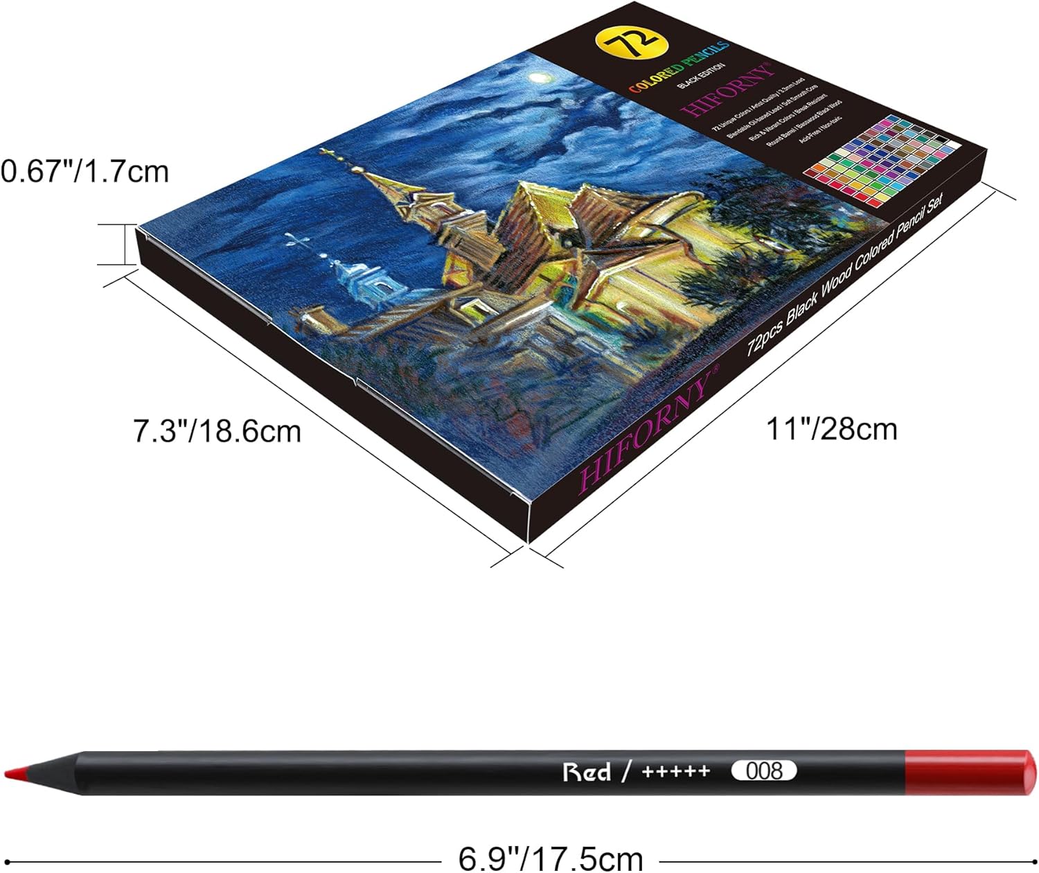 Thumbnail 5 de HIFORNY Matite Colorate Premium 72 ✏️