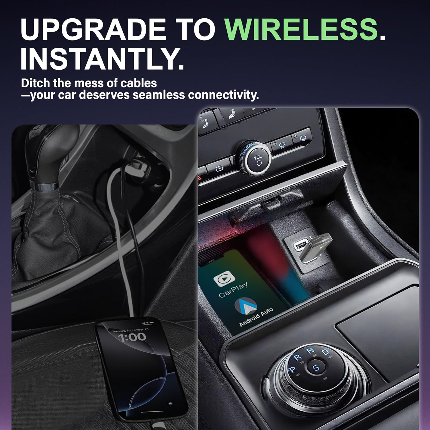 Detalle 2 de Adaptador CarPlay Inalámbrico 5,8GHz para coche