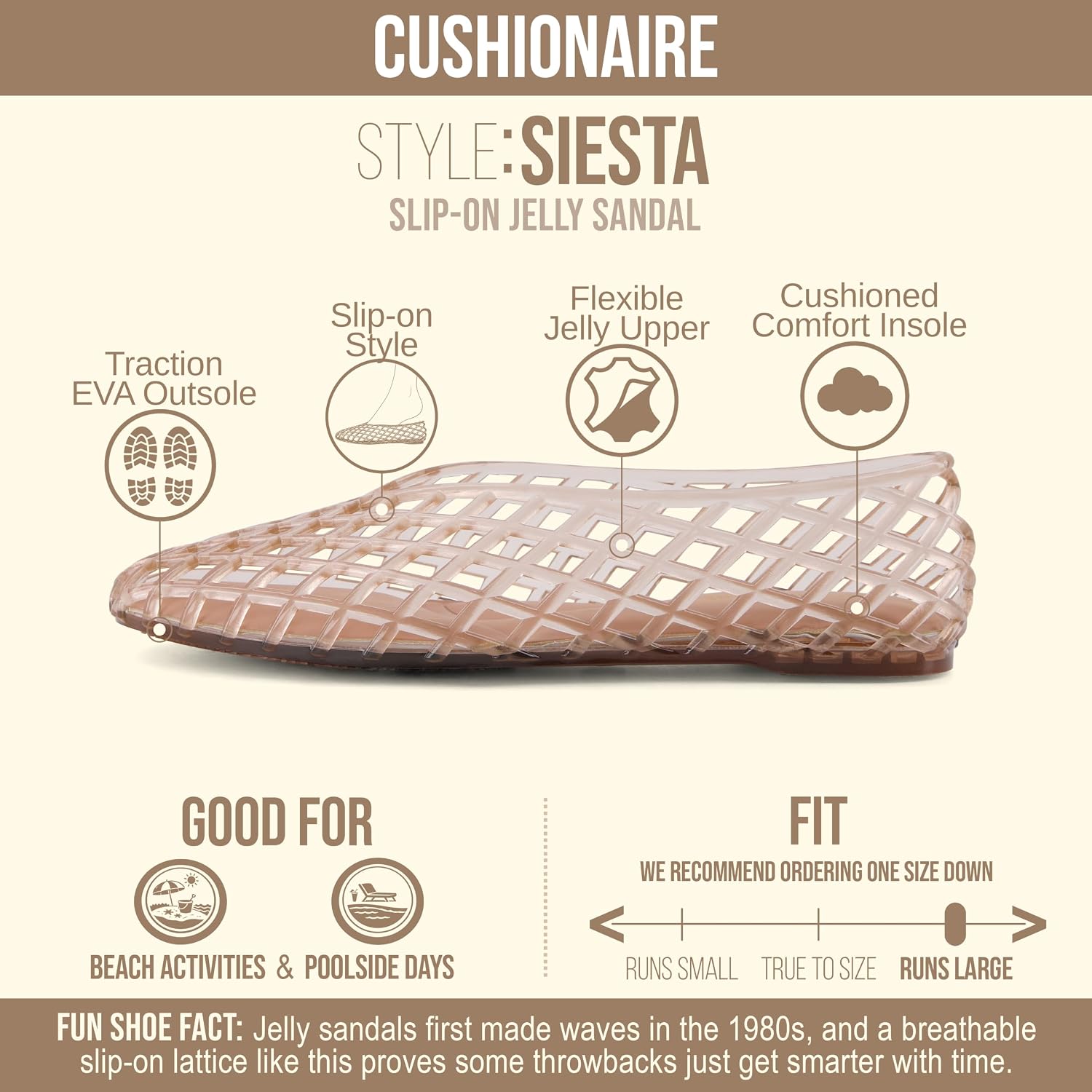 Thumbnail 3 de CUSHIONAIRE Siesta Modern Lattice Ballet Flats for Women