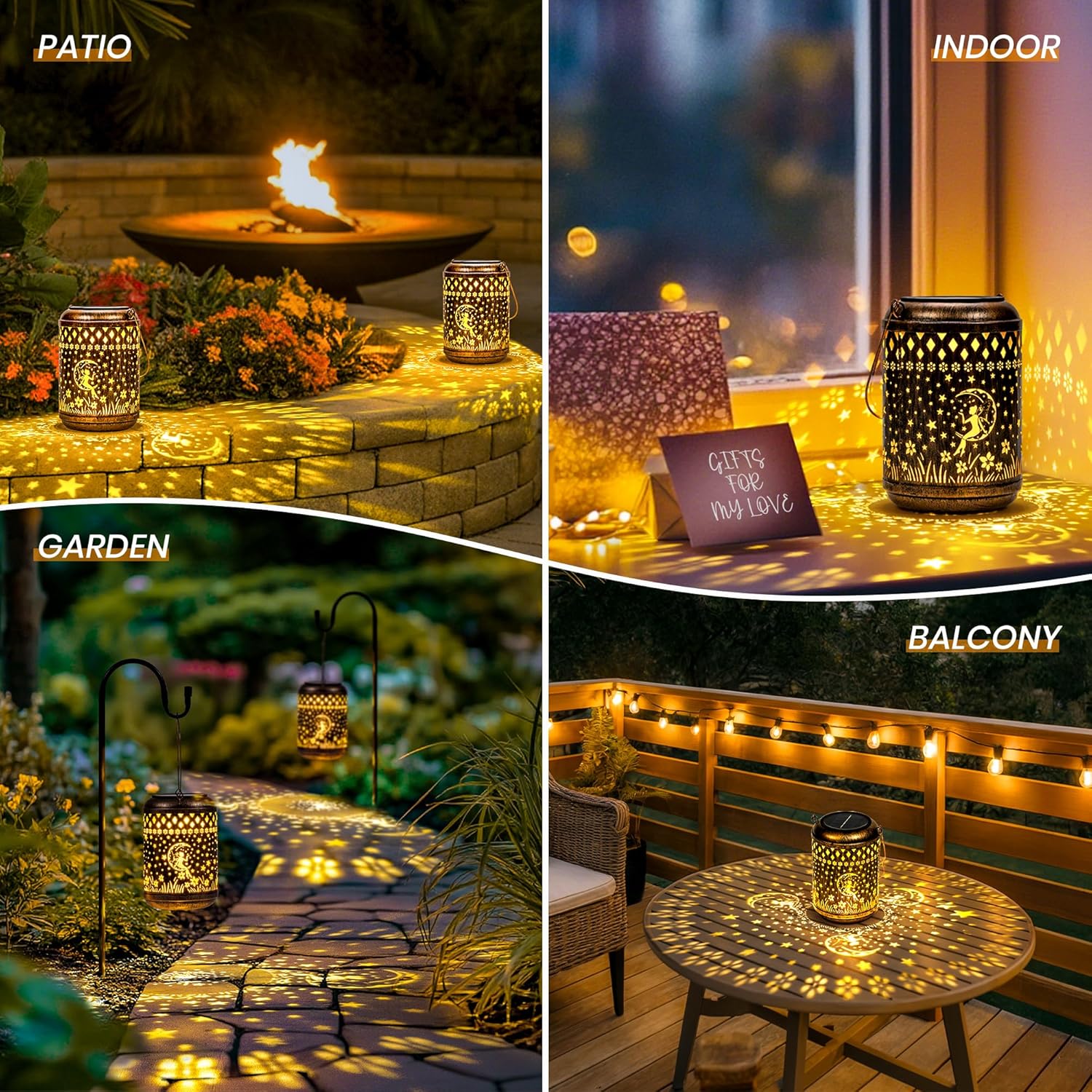 Thumbnail 5 de GIGALUMI Solar Lanterns Outdoor Hanging Fairy Lights (IP65)